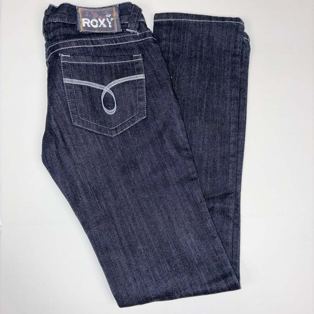 Roxy Women Gold Coast Slim Fit Dark Wash Jeans Size 3